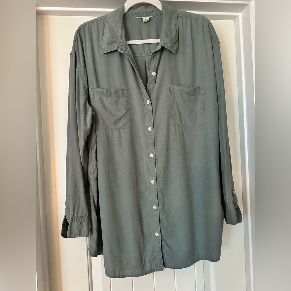 Caslon Olive Green Button-Down Shirt